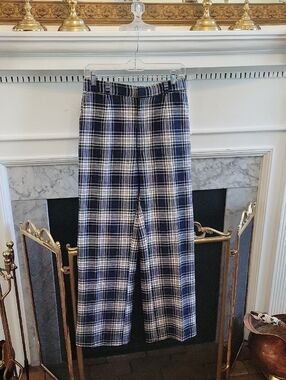 Vtg 80's L.L. Bean Tartan Wool Pants